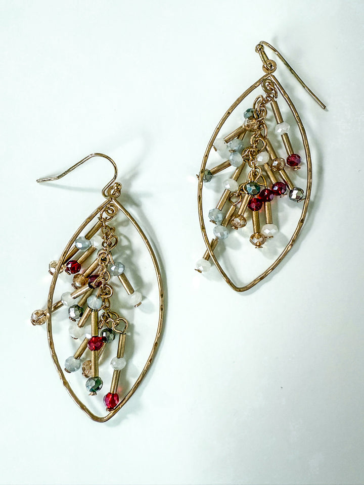 Gilded Drizzle Teardrop Earring