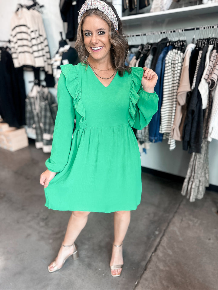 Dream Long Sleeve Baby Doll Dress