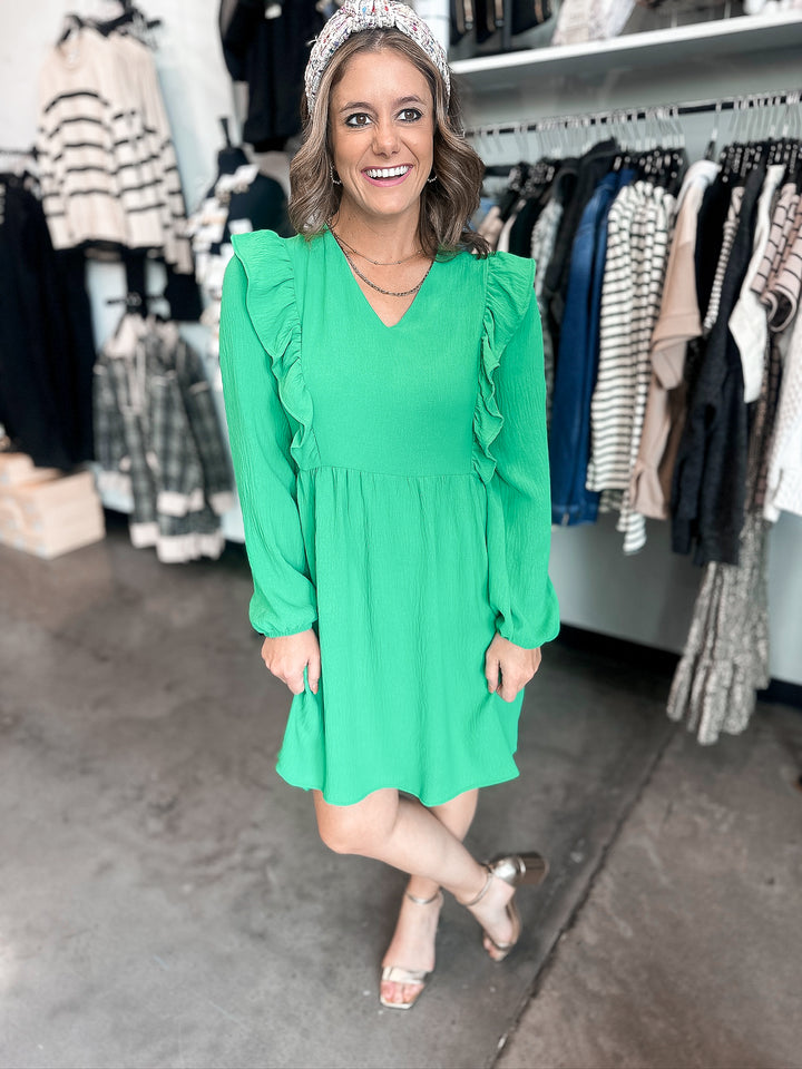 Dream Long Sleeve Baby Doll Dress