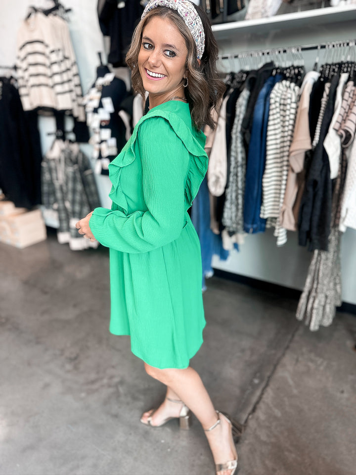 Dream Long Sleeve Baby Doll Dress