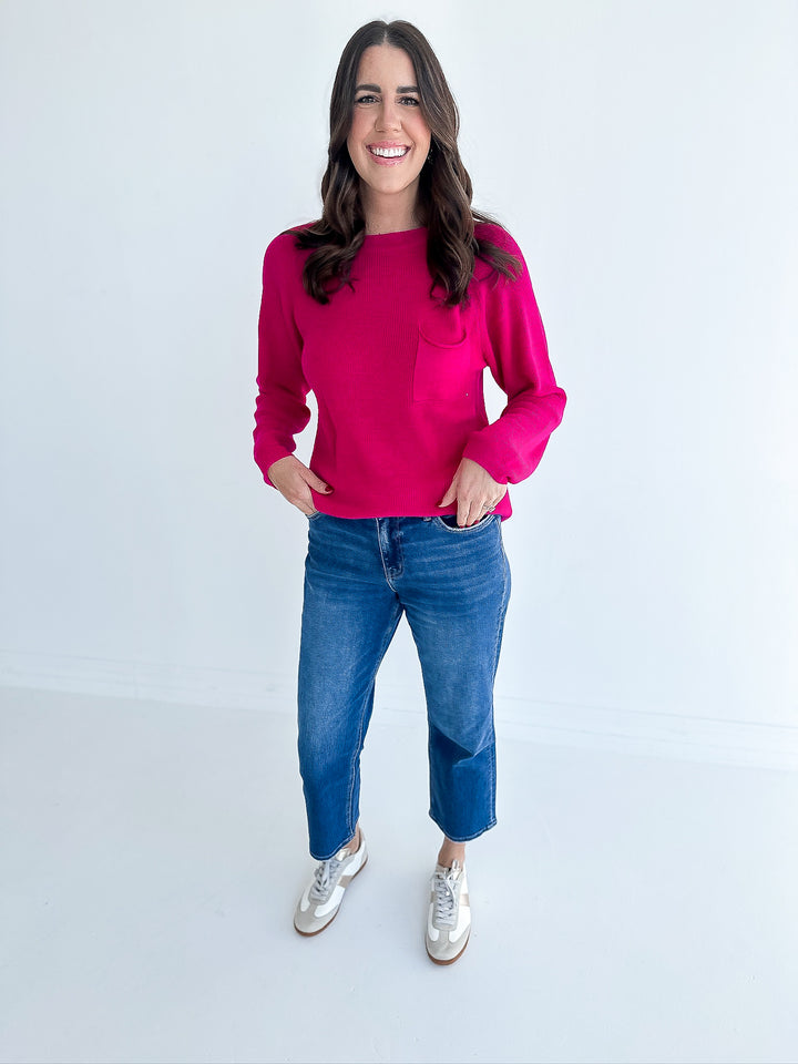 Ruby Ribbed Sweater