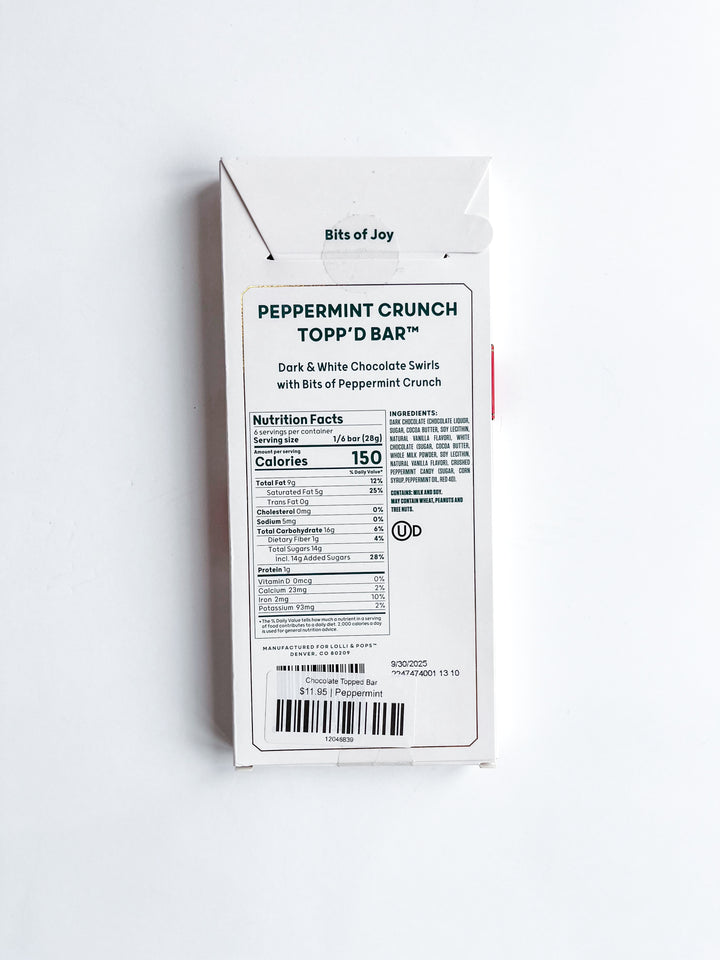 Chocolate Topped Bar