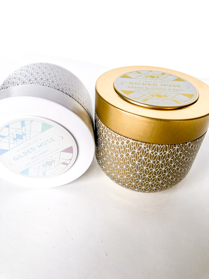 Capri Blue Gilded Tin