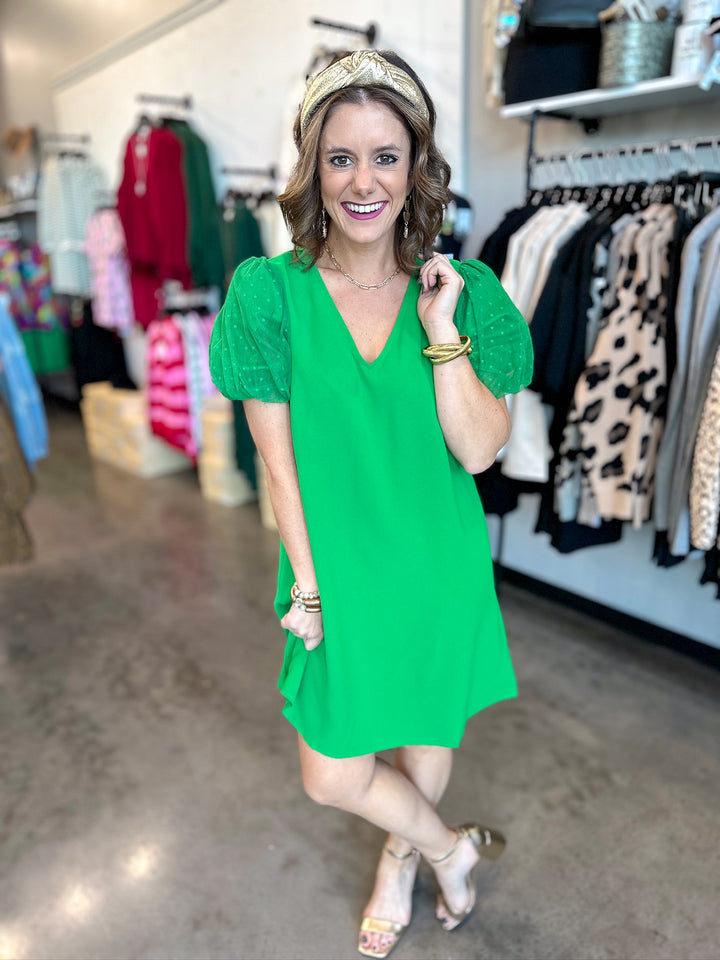 Candy Puff Sleeve Dress