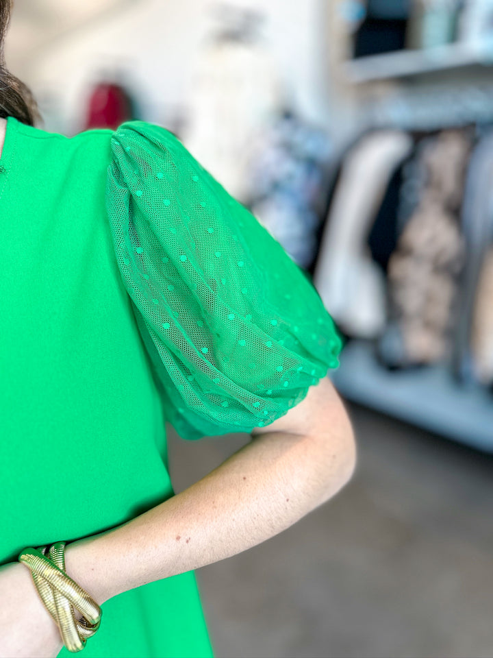 Candy Puff Sleeve Dress