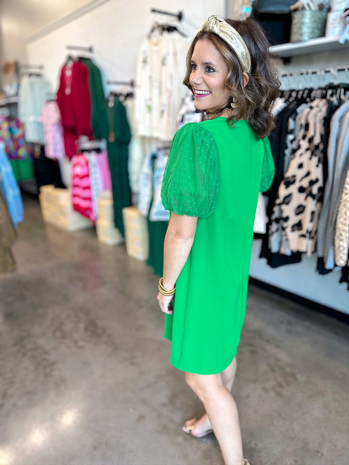 Candy Puff Sleeve Dress