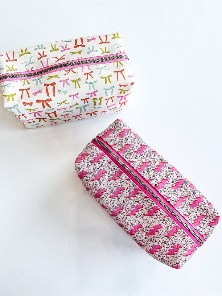 Zip Print Cosmetic Pouch