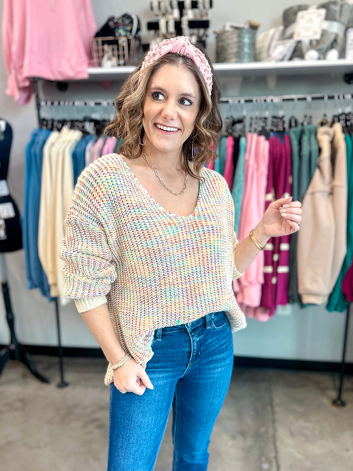 Melissa Multi V Neck Sweater