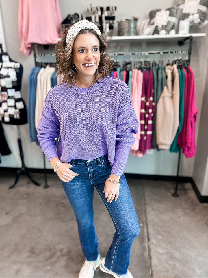 Vervet High Rise Raw Step Hem Kick Flare