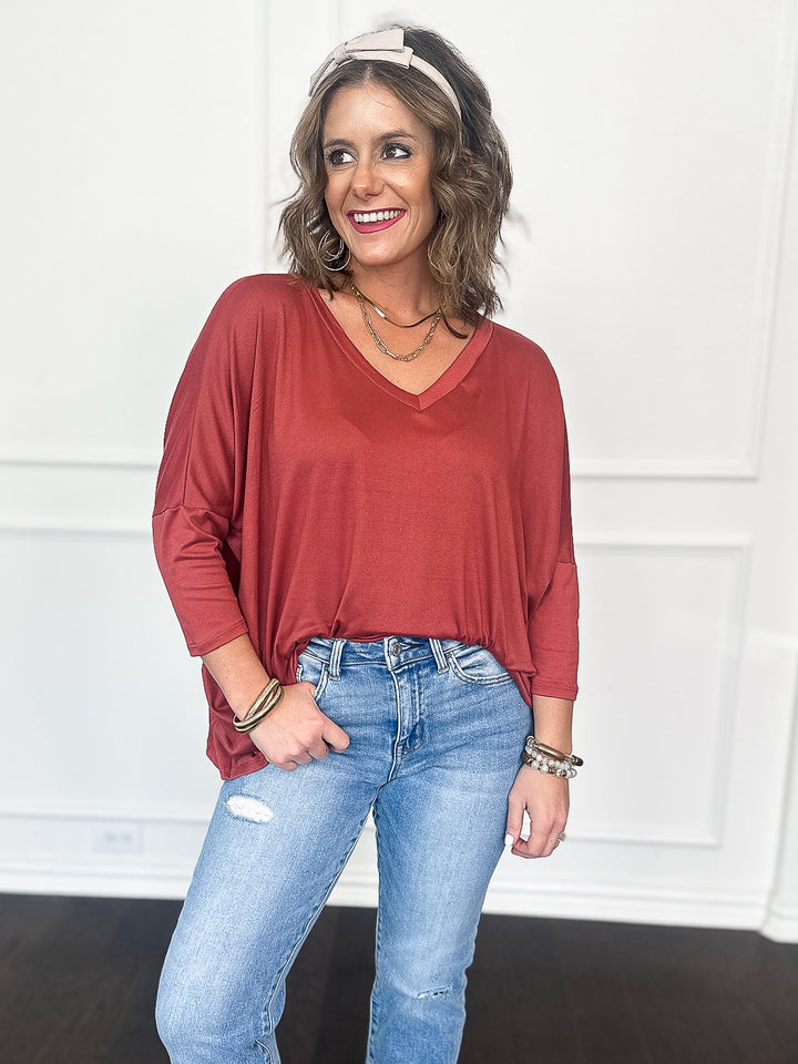 Comfort & Style V Neck Dolman