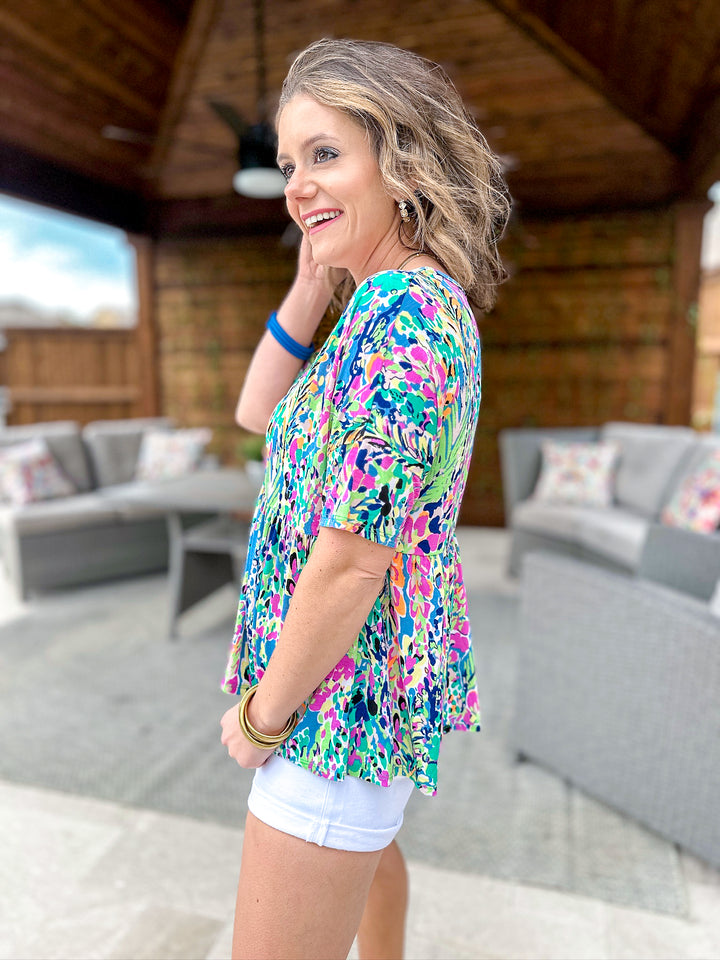 Bright Illusions Peplum