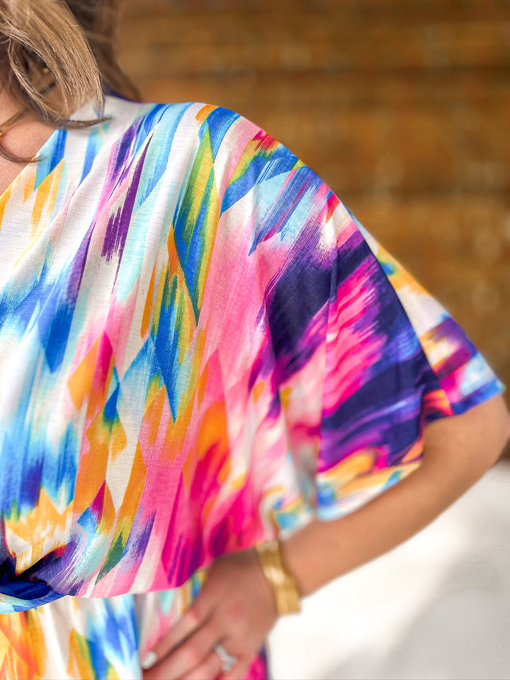 Bright Feelings Watercolor Top