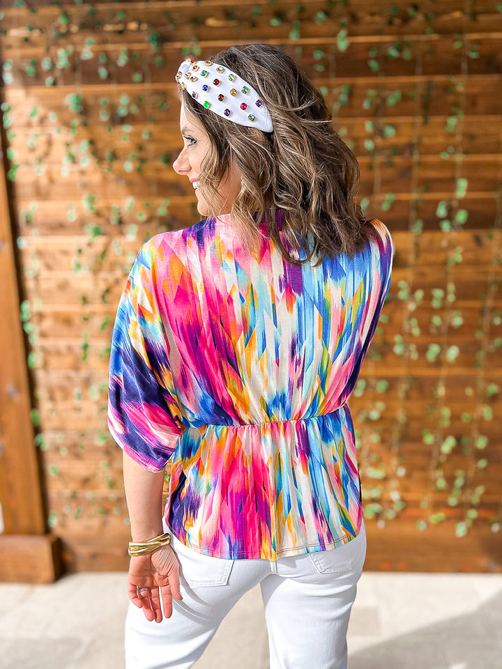 Bright Feelings Watercolor Top