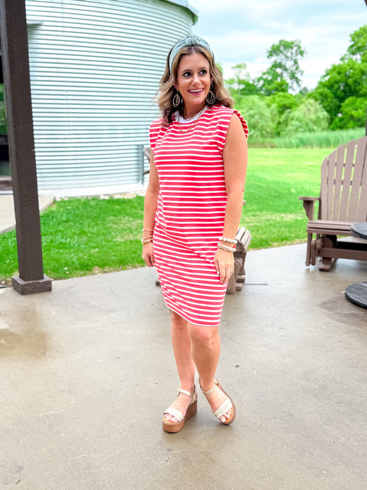 Seeing Stripes Sleeveless Dress