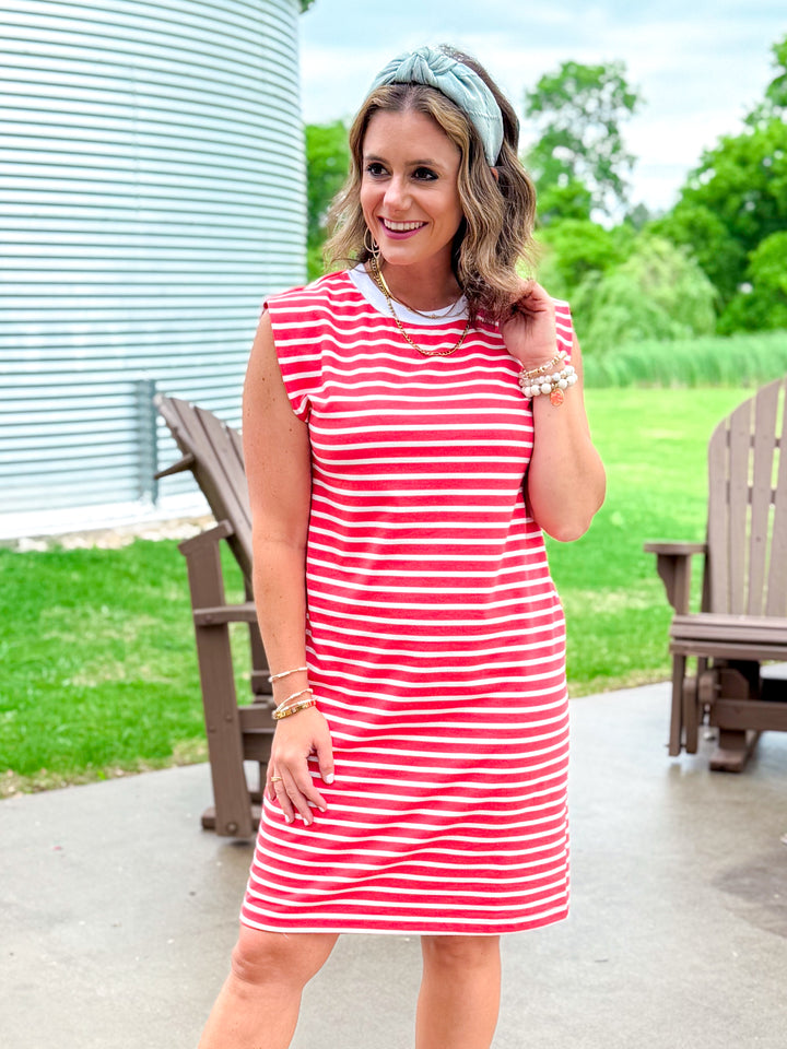 Seeing Stripes Sleeveless Dress