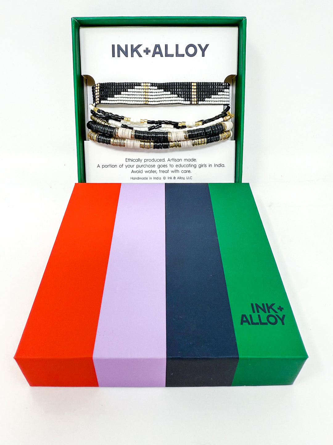 Boxed Stack of 7 Bracelets