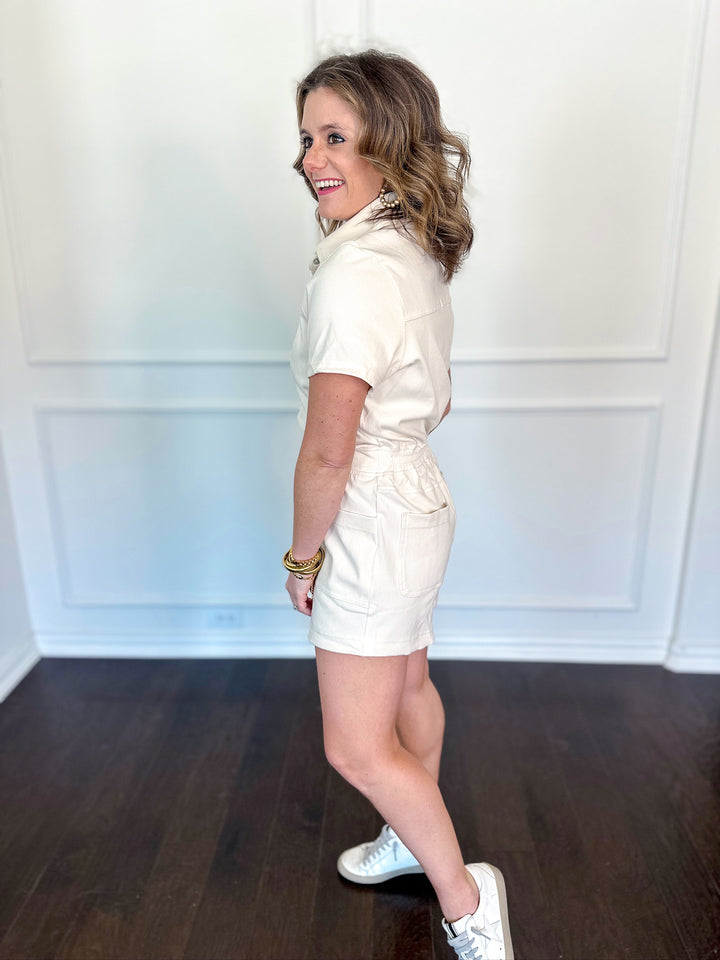 Sally Snap Front Romper