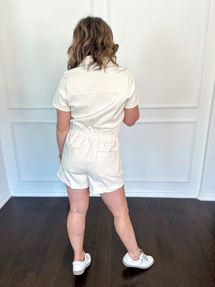 Sally Snap Front Romper