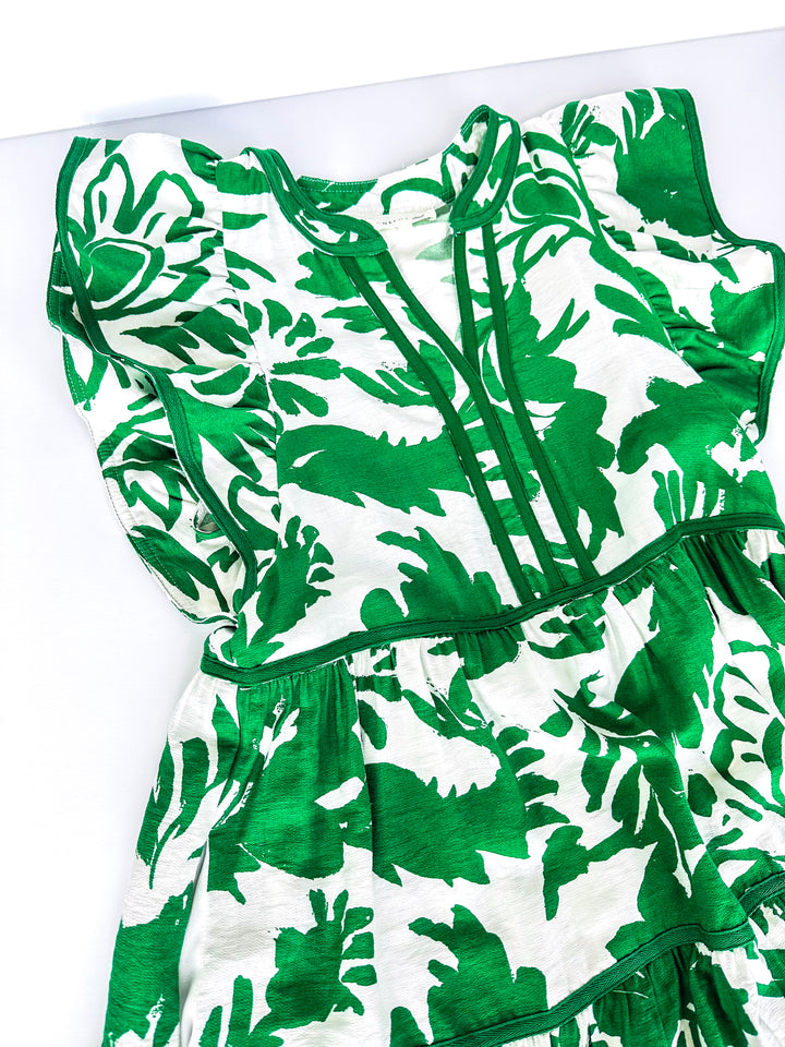 Garden Muse V Neck Dress