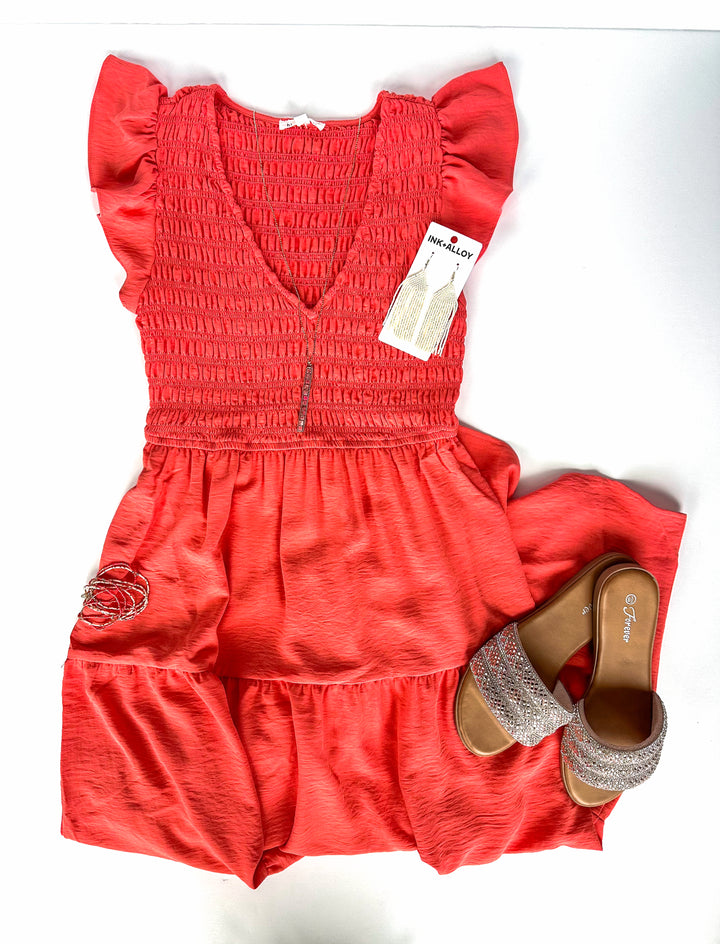 Felicity Flutter Crinkle Dress