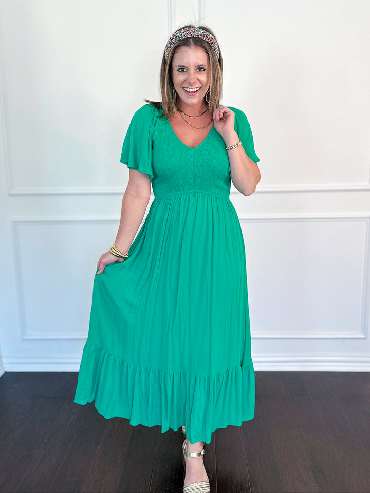 Radiant in Ruffles Maxi Dress
