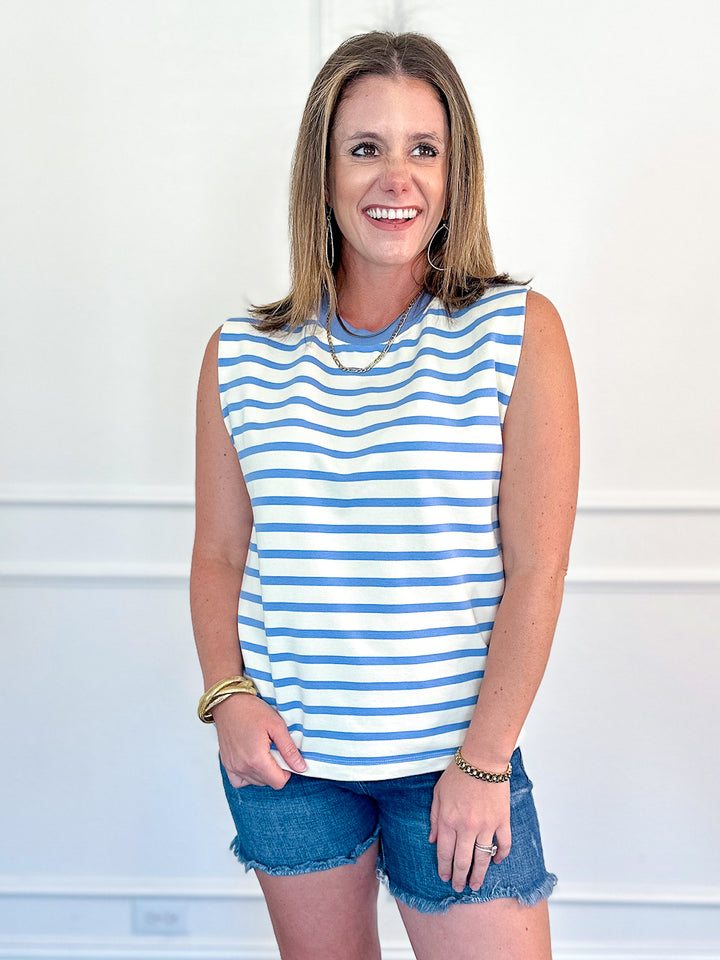Easy Weekend Striped Tank