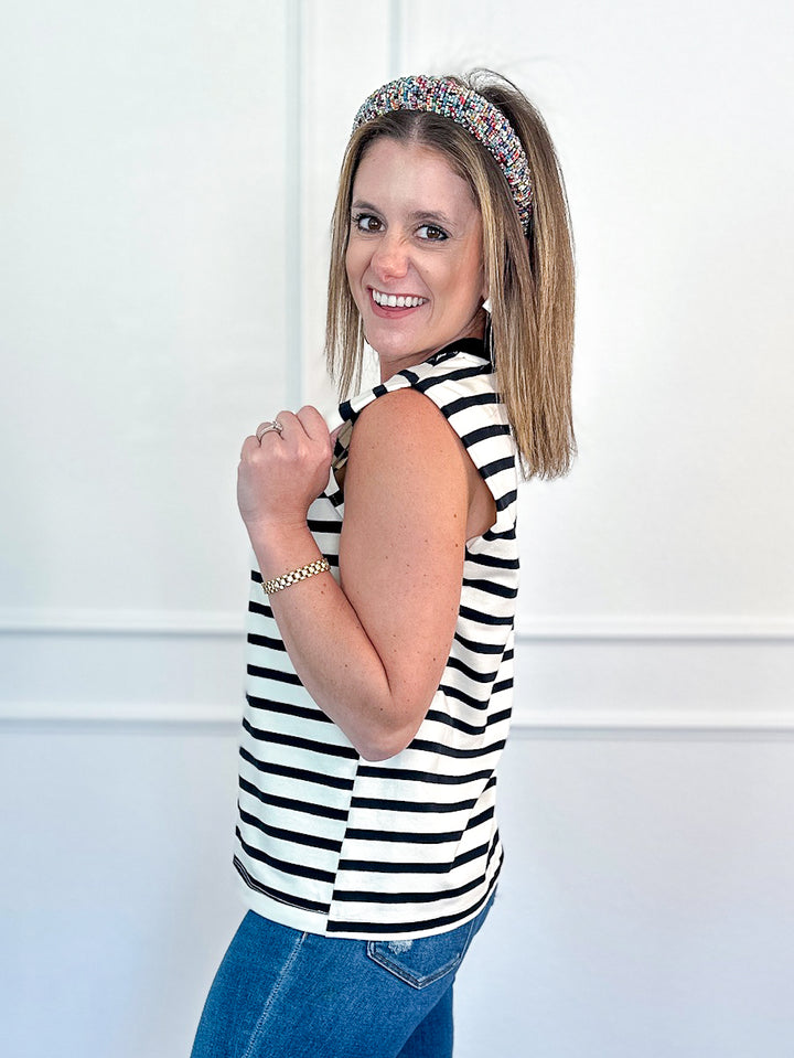 Easy Weekend Striped Tank