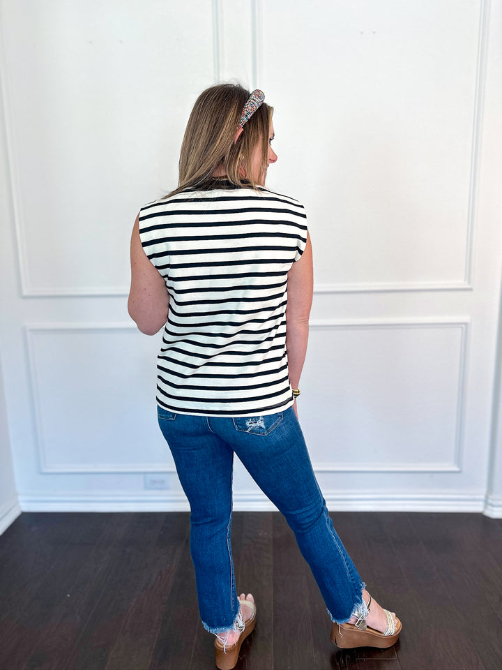 Easy Weekend Striped Tank