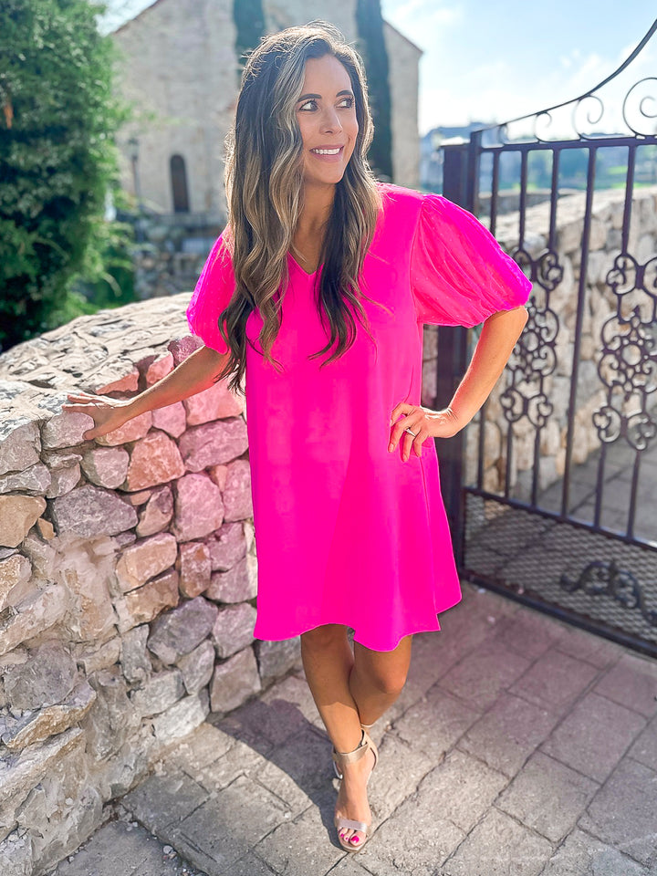 Candy Puff Sleeve Dress