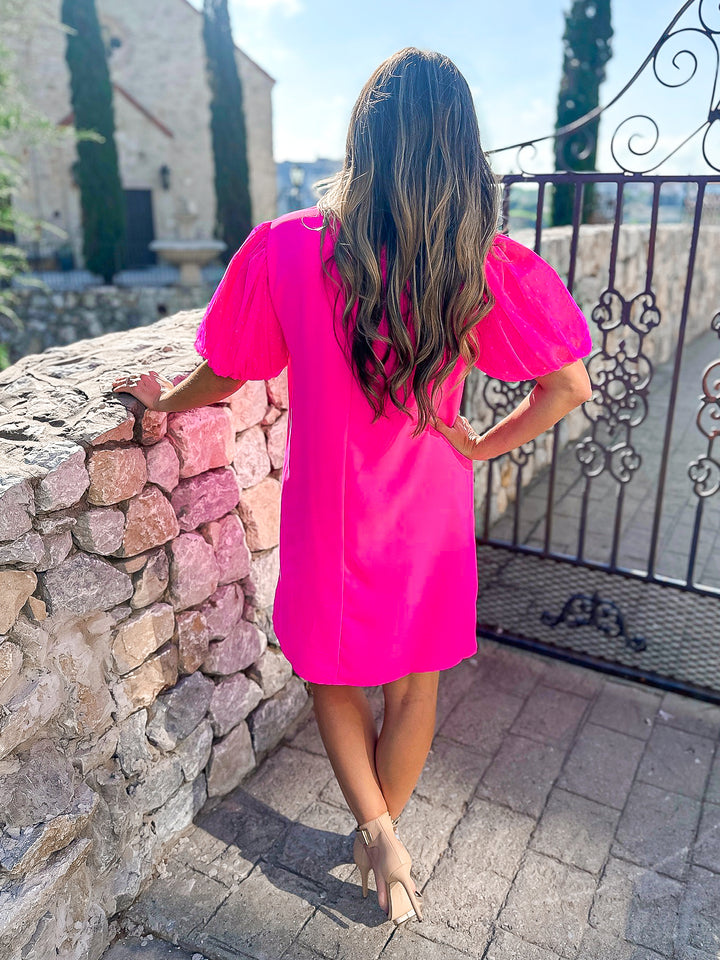 Candy Puff Sleeve Dress