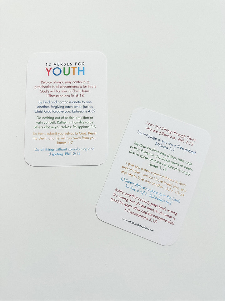 Verses for the Youth Cards