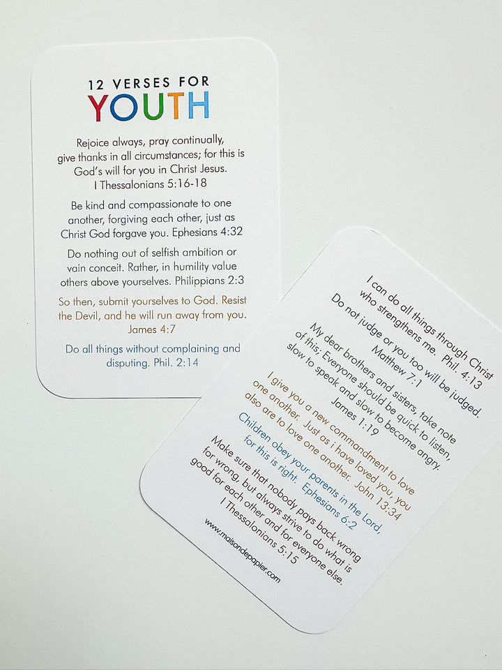 Verses for the Youth Cards