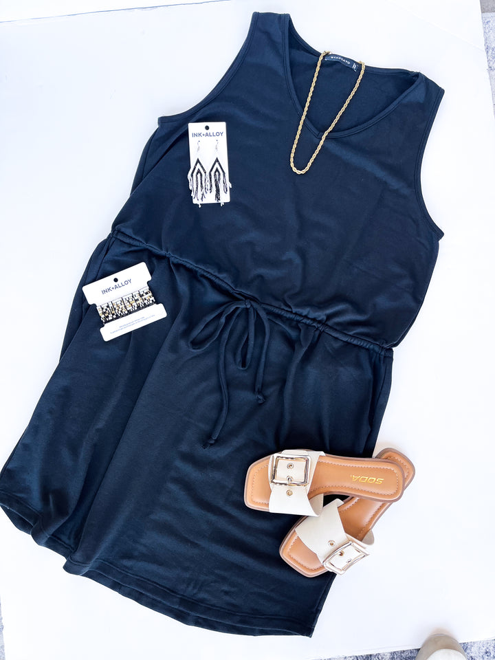 Effortless Drawstring Tank Dress