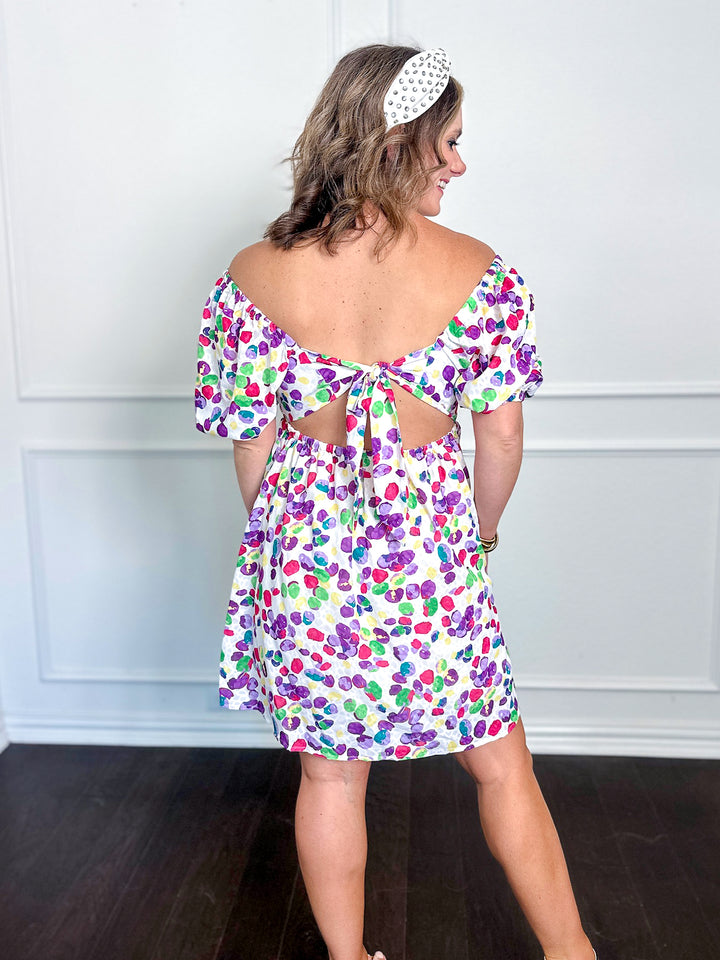 Fun & Flashy Tie Back Dress Dressy