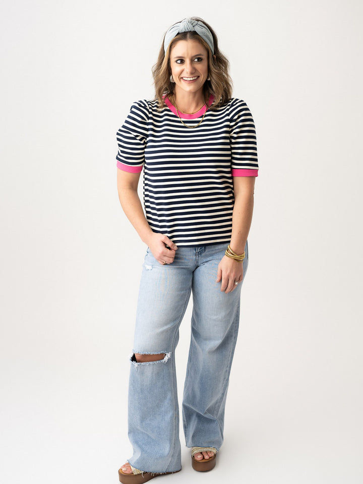 Playfully Bold Stripe Tee
