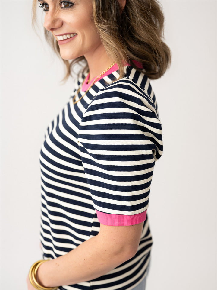 Playfully Bold Stripe Tee