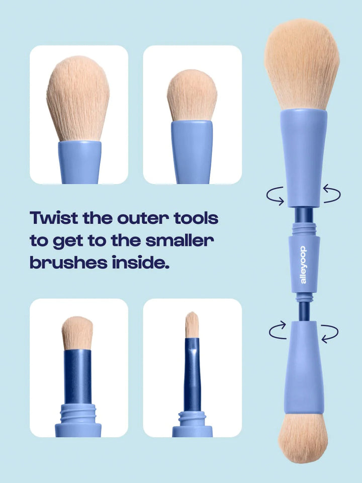Alleyoop Overachiever 4-in-1 Makeup Brush