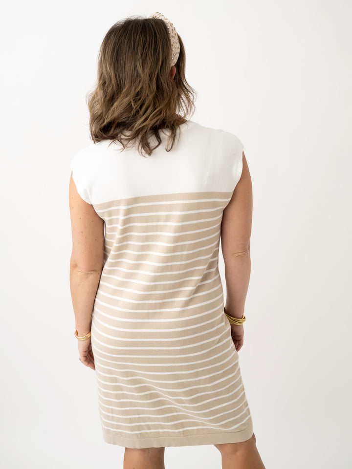 Nora Neutral Drift Dress