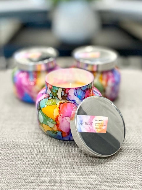 Volcano Watercolor Petite Jar Candle