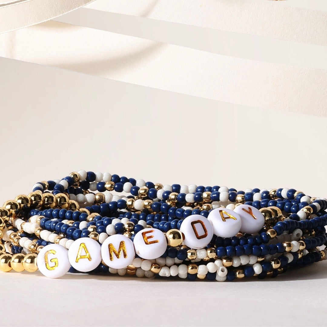 Gameday Stretch Bead Bracelet