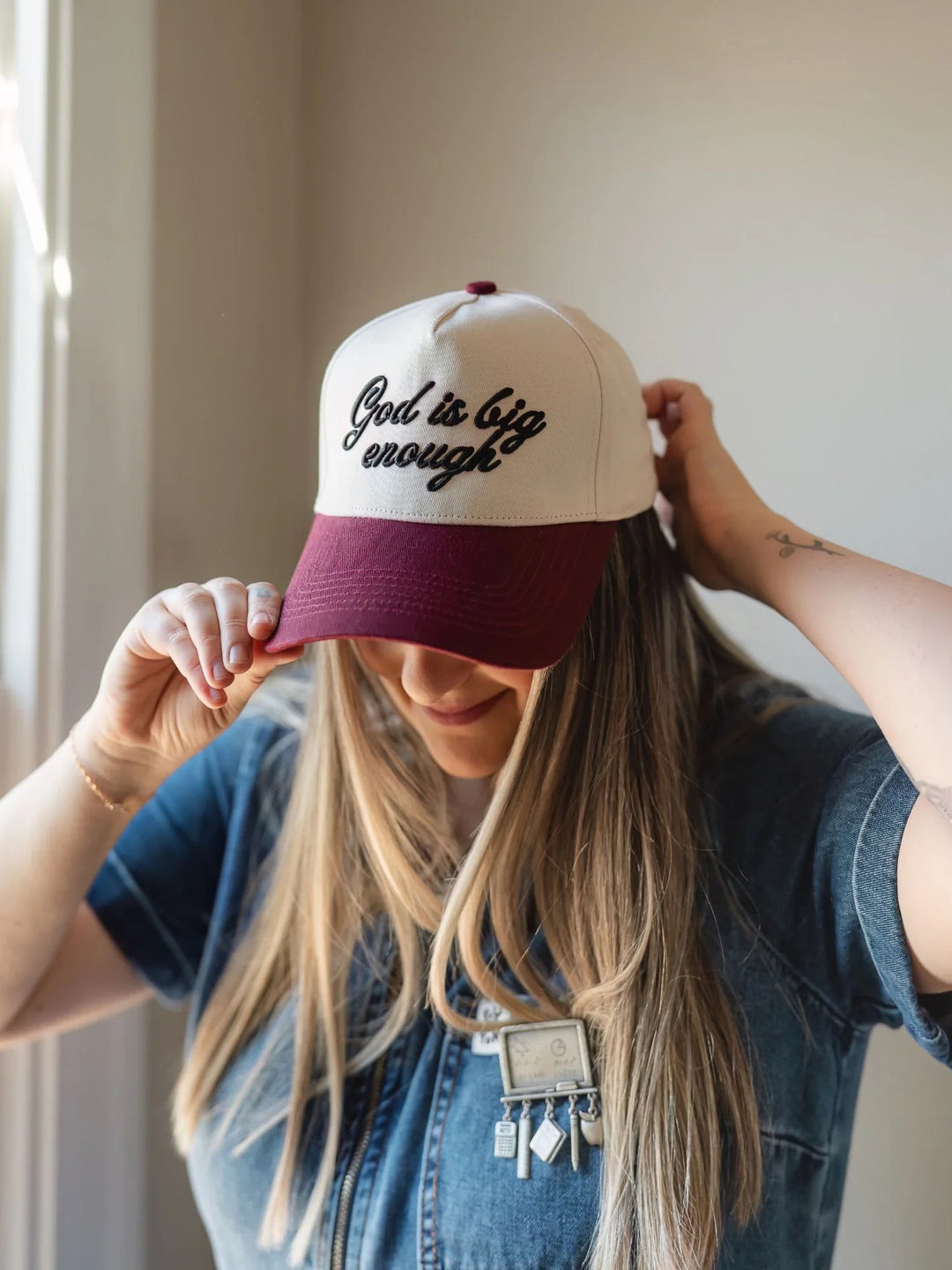 Jenessa Wait "God is Big Enough" Hat