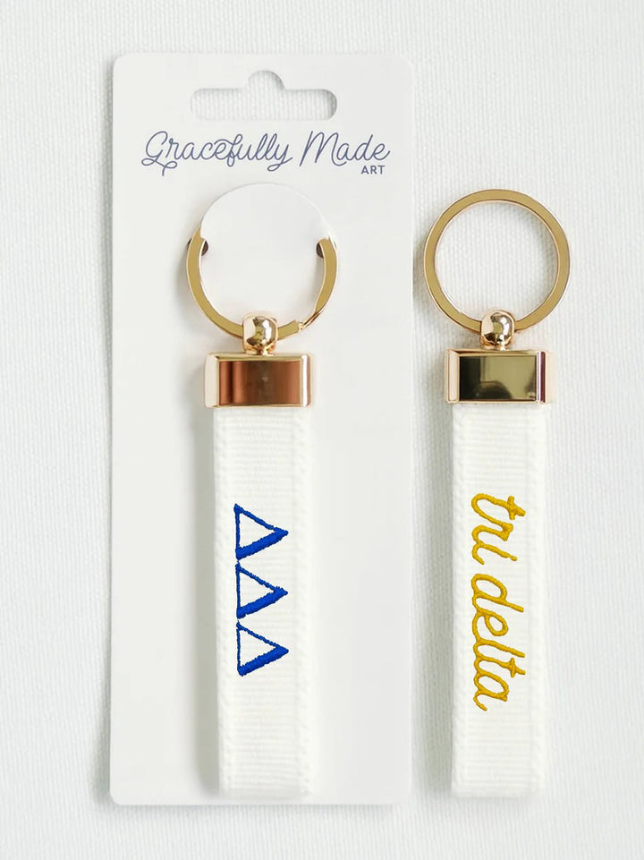 Embroidered Sorority Keychain
