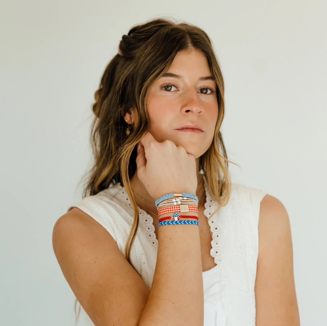 K'lani Hair Tie Bracelets Patriotic