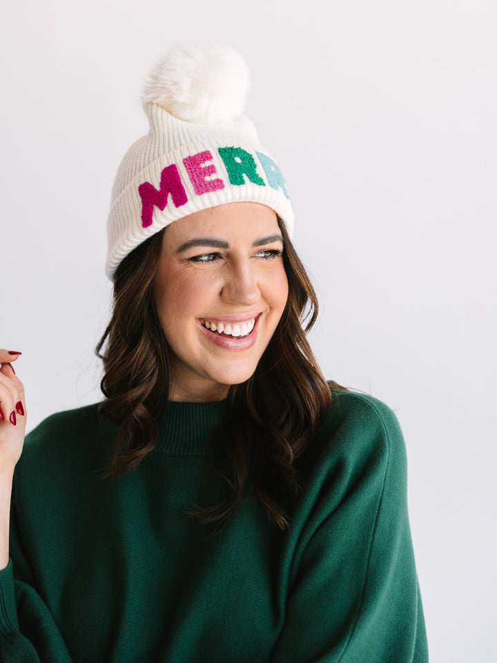 "Merry" Pom Hat
