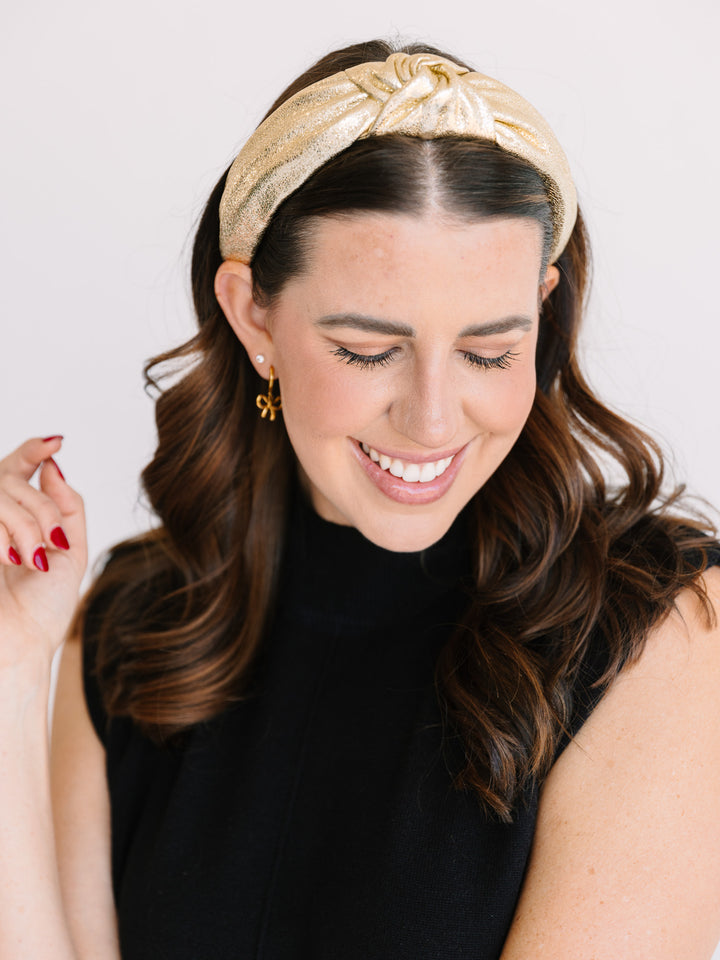 Metallic Knotted Headband