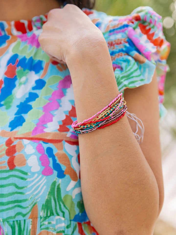 SunPop Multi Strand Beaded Bracelet