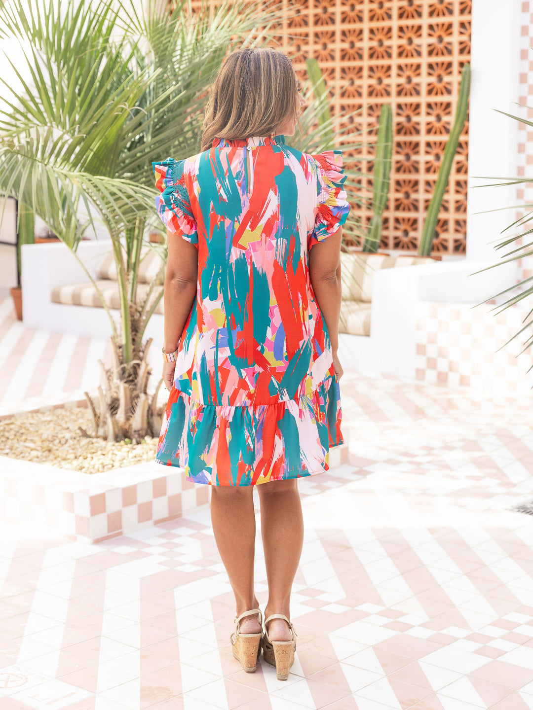 Longer You Look Abstract Dress