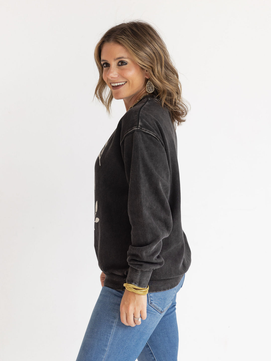 Grateful Thankful Blessed Washed Pullover