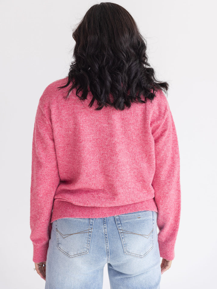 Rose Ribbon Pullover Sweater