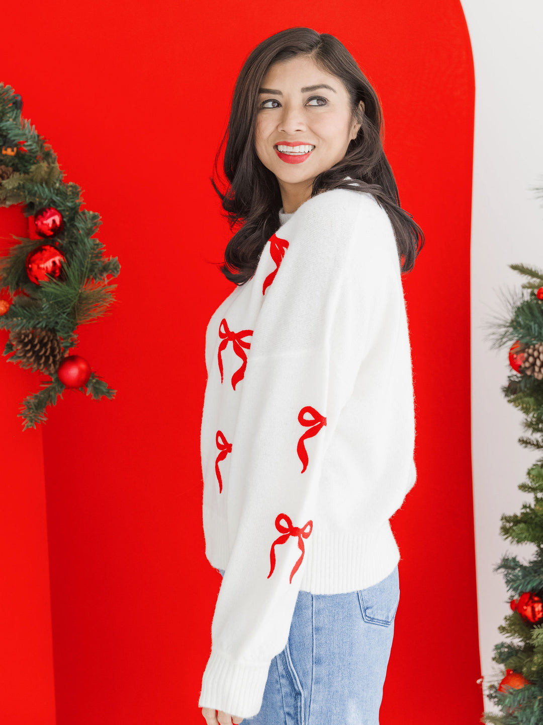 Tied with Joy Bow Pullover